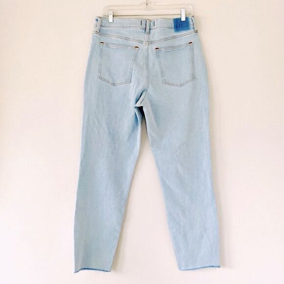 Abercrombie & Fitch Light Wash Blue Straight Leg Jeans NWT Boho Comfy - Picture 8 of 14